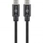 Goobay | USB-C cable | Male | 24 pin USB-C | Male | Black | 24 pin USB-C | 0.5 m - 2